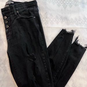 Torrid sky high ripped jeans